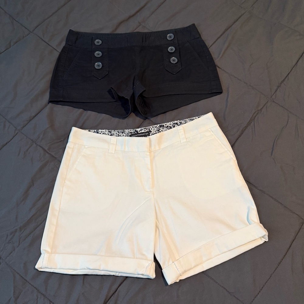 Stylish Black and White Women's Shorts